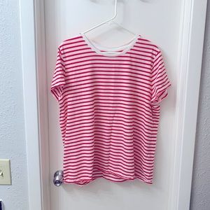 Gap Favorite Tee PLUS SIZE XXL red and white striped